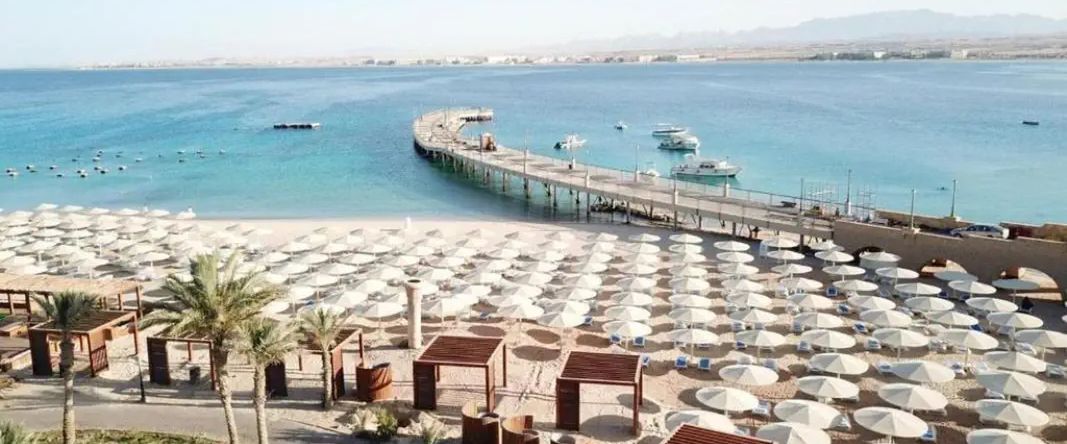 teren hotelu, plaża