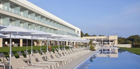 obiekt, teren hotelu, basen