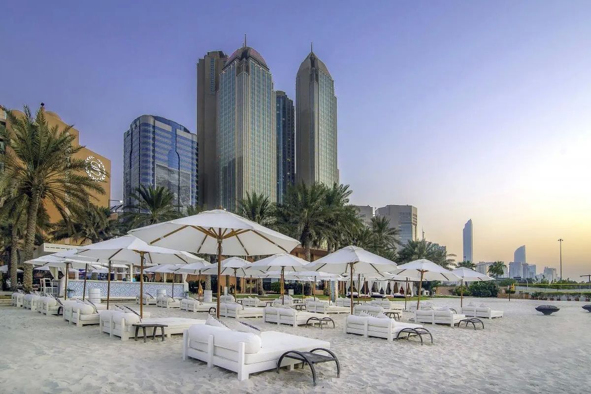 obiekt, teren hotelu, plaża