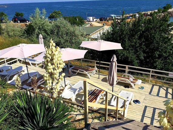 teren hotelu, plaża