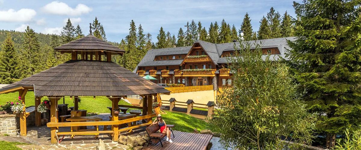 teren hotelu, obiekt