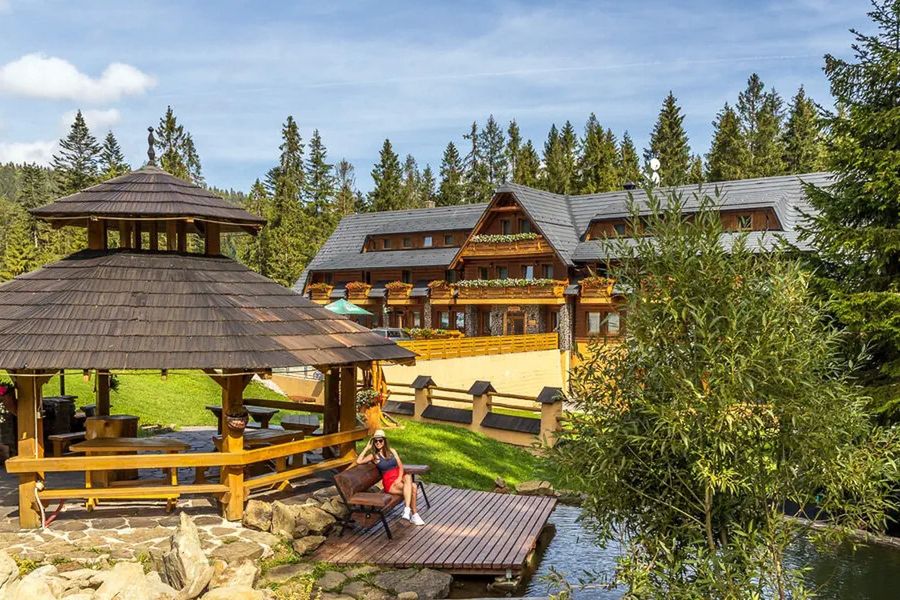 teren hotelu, obiekt