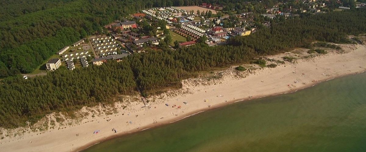 obiekt, teren hotelu, plaża