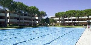 obiekt, teren hotelu, basen