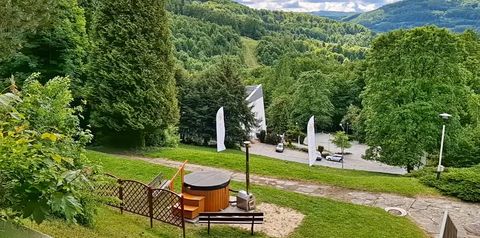 obiekt, teren hotelu, góry