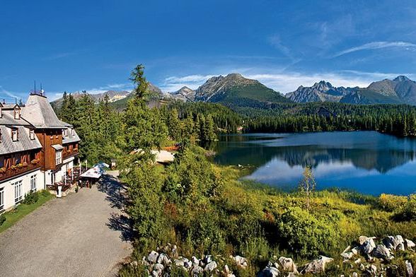 obiekt, teren hotelu, góry