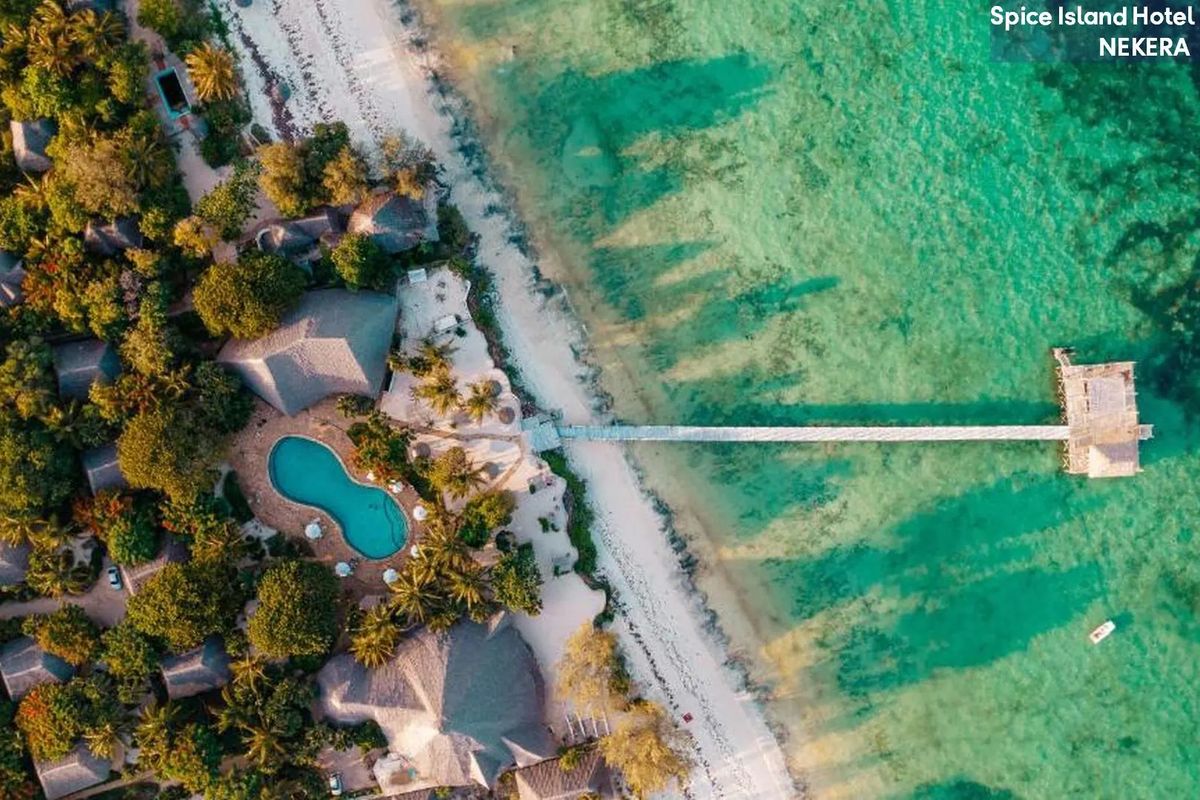 plaża, teren hotelu, obiekt