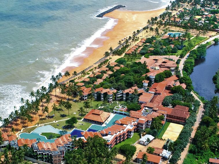 teren hotelu, plaża