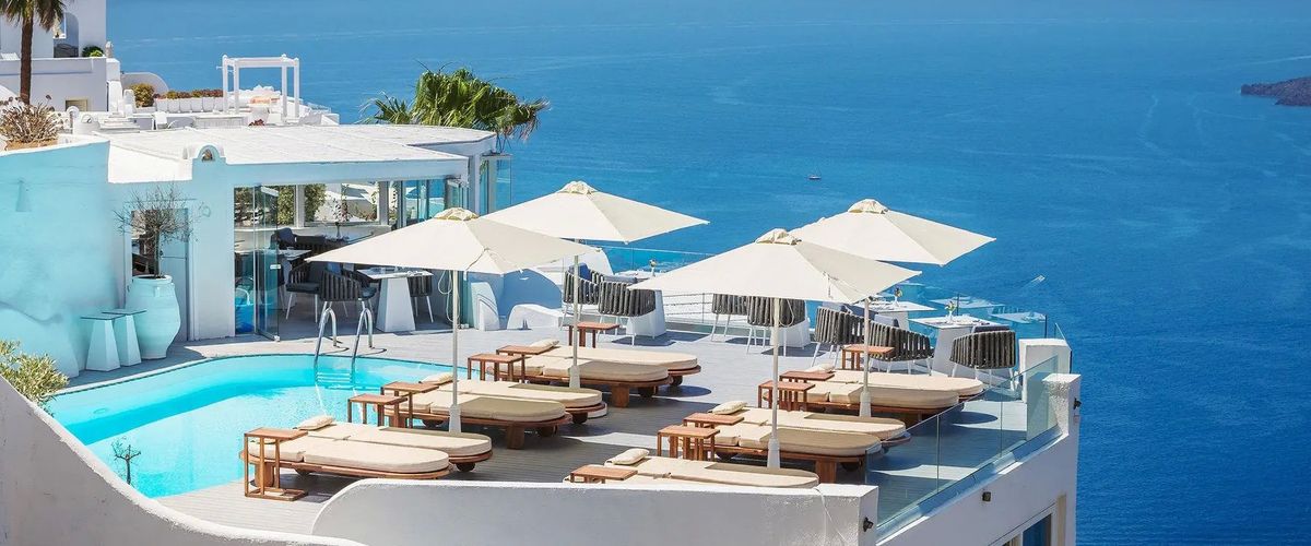 obiekt, teren hotelu, basen