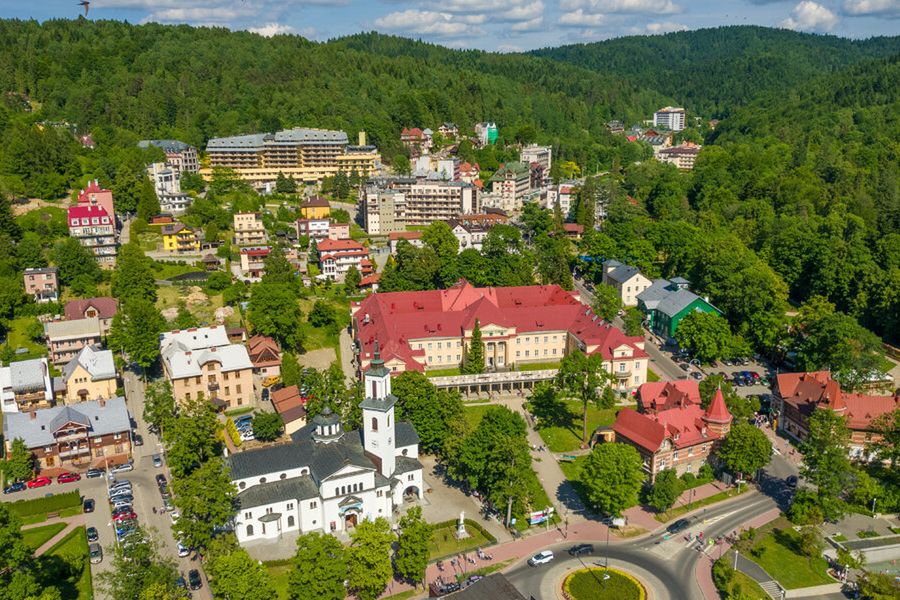 teren hotelu, góry