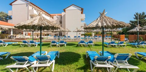 obiekt, teren hotelu, basen