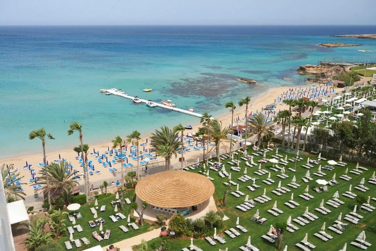 teren hotelu, plaża