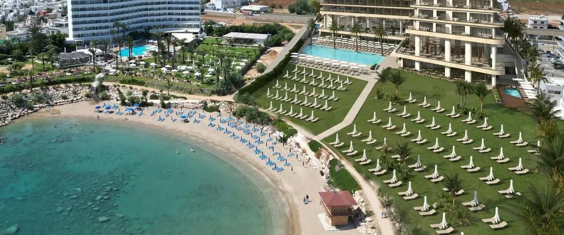 obiekt, teren hotelu, plaża