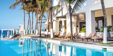 obiekt, teren hotelu, basen