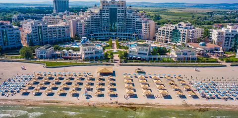 obiekt, teren hotelu, plaża