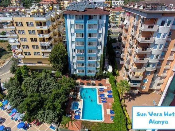 obiekt, teren hotelu, basen
