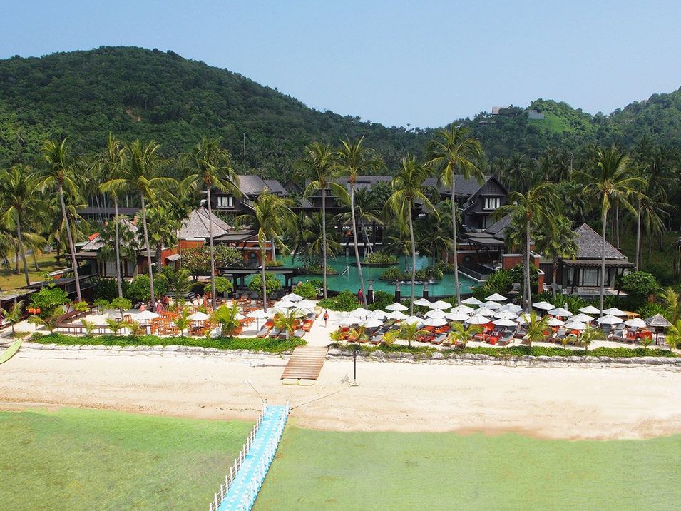 teren hotelu, plaża