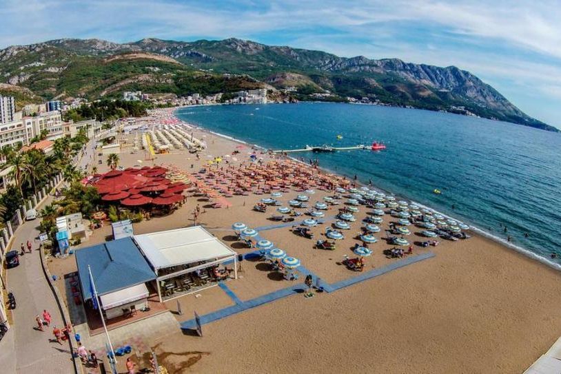 obiekt, plaża, góry