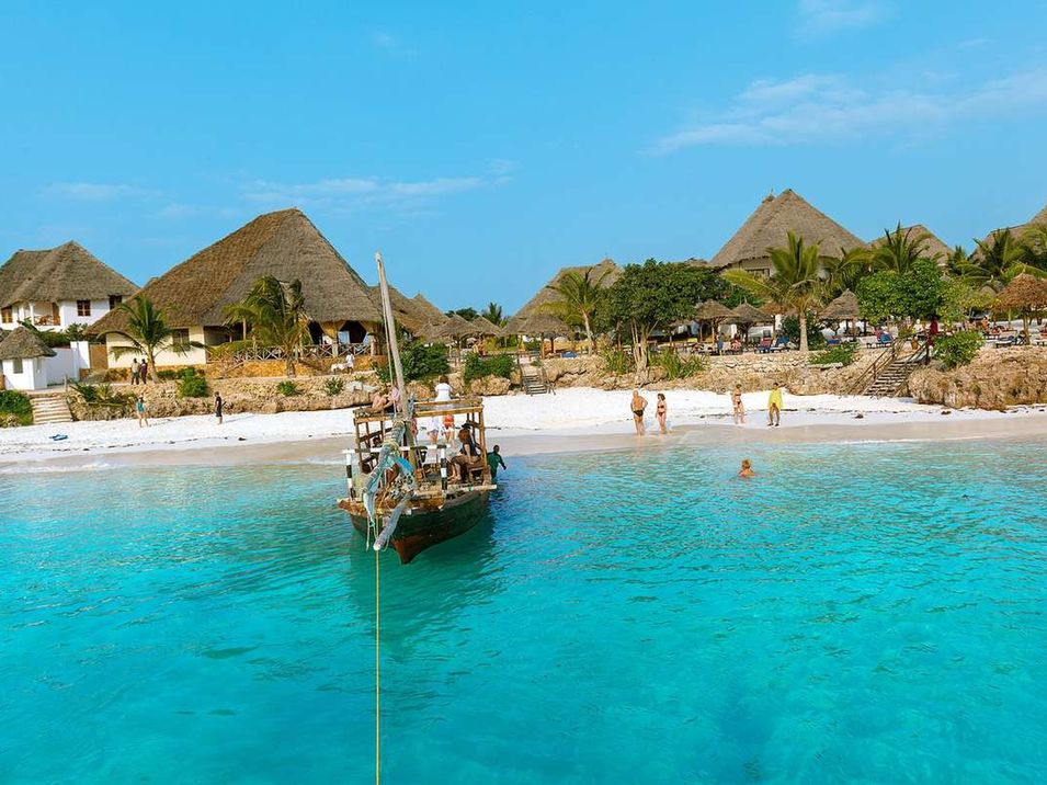 obiekt, teren hotelu, plaża