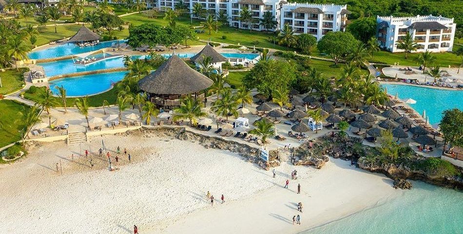 obiekt, teren hotelu, plaża