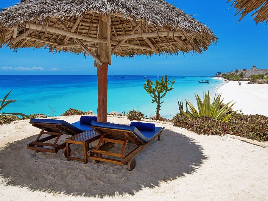 teren hotelu, plaża
