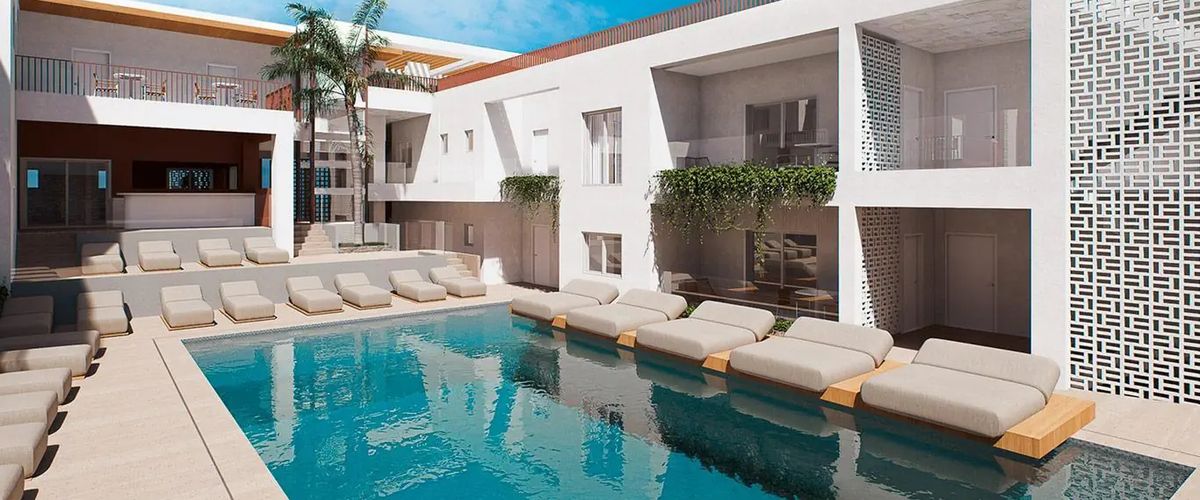 obiekt, basen, pool bar