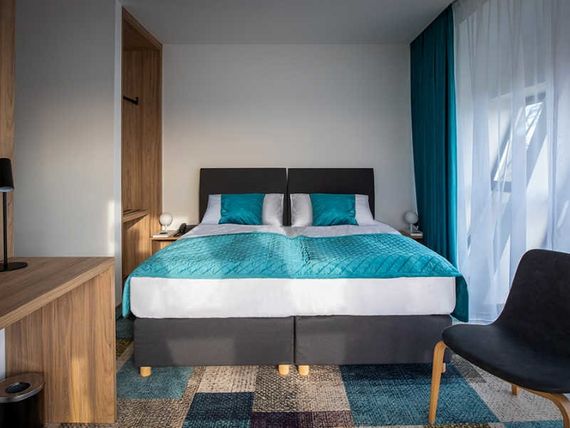 teren hotelu, pokój