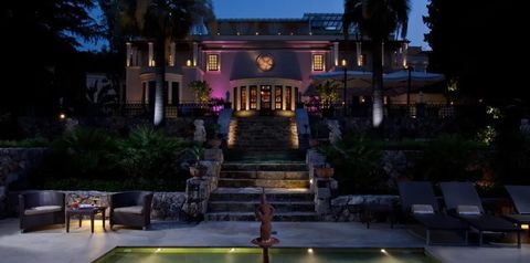 obiekt, teren hotelu, basen