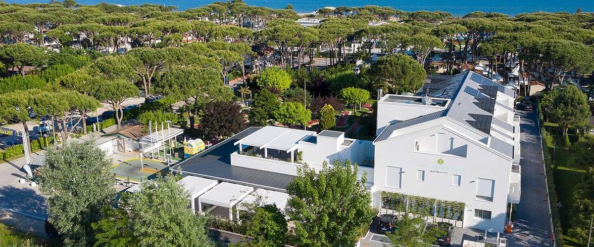 obiekt, teren hotelu, plaża