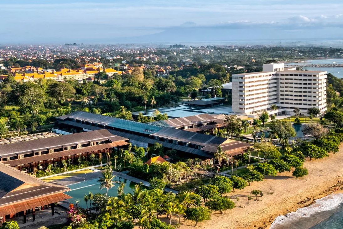 obiekt, teren hotelu, plaża