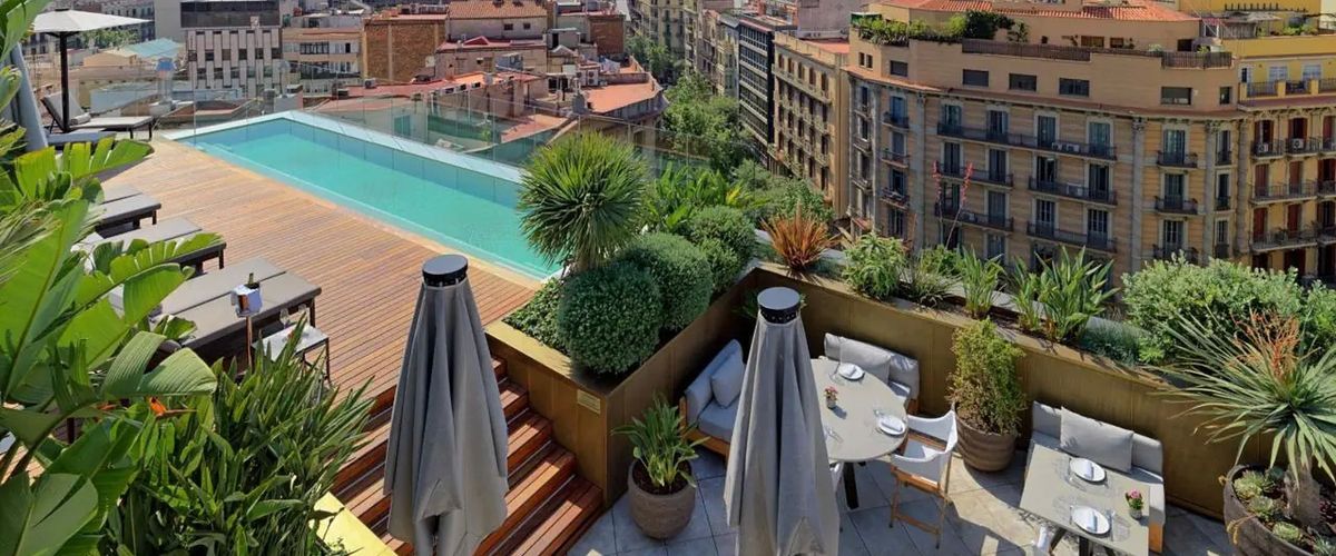 teren hotelu, balkon / taras