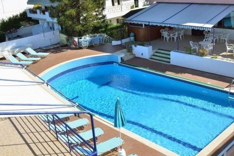 obiekt, teren hotelu, basen