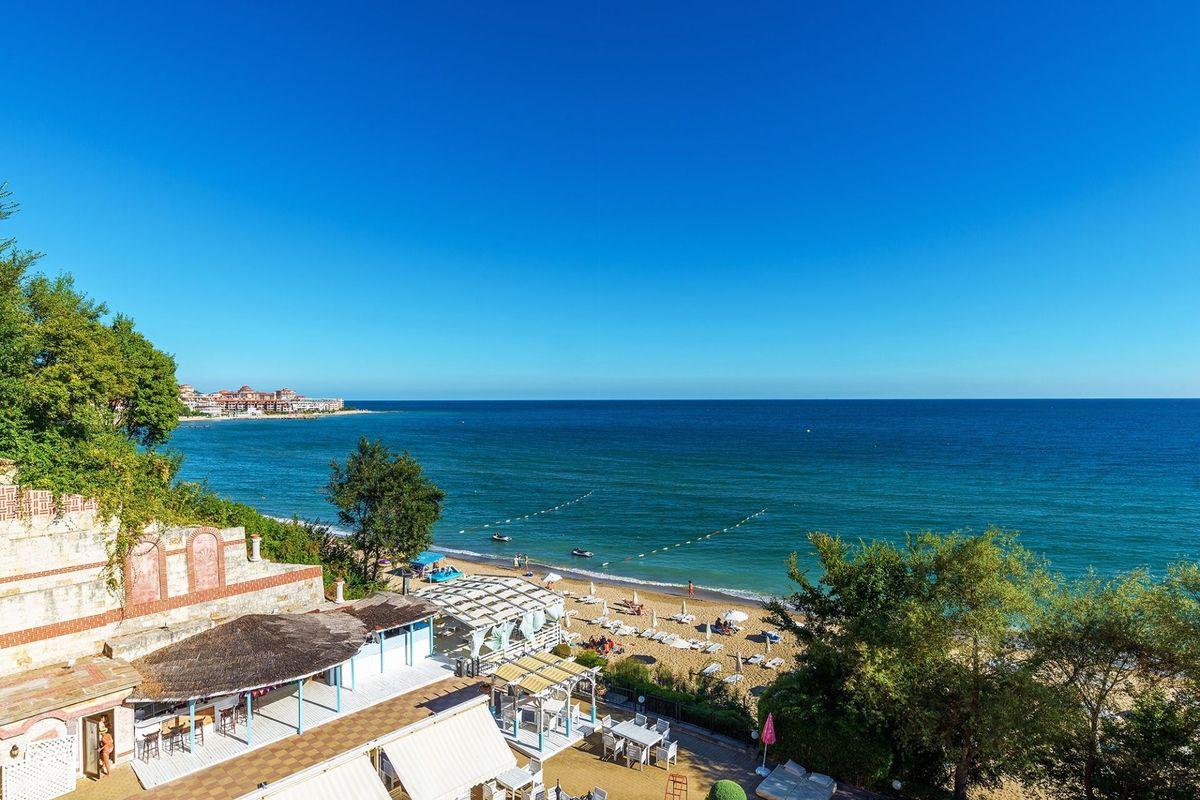 teren hotelu, plaża
