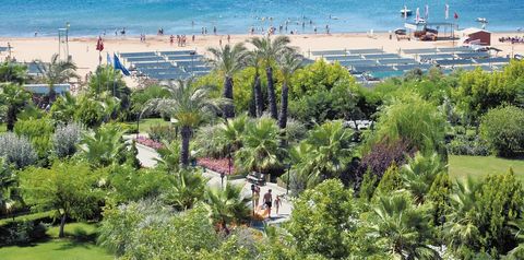 teren hotelu, plaża