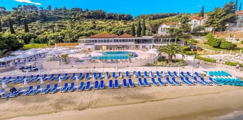 plaża, teren hotelu, obiekt