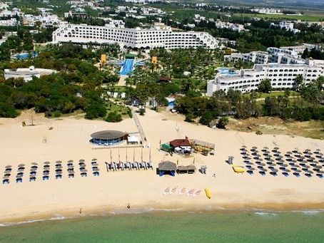 teren hotelu, plaża