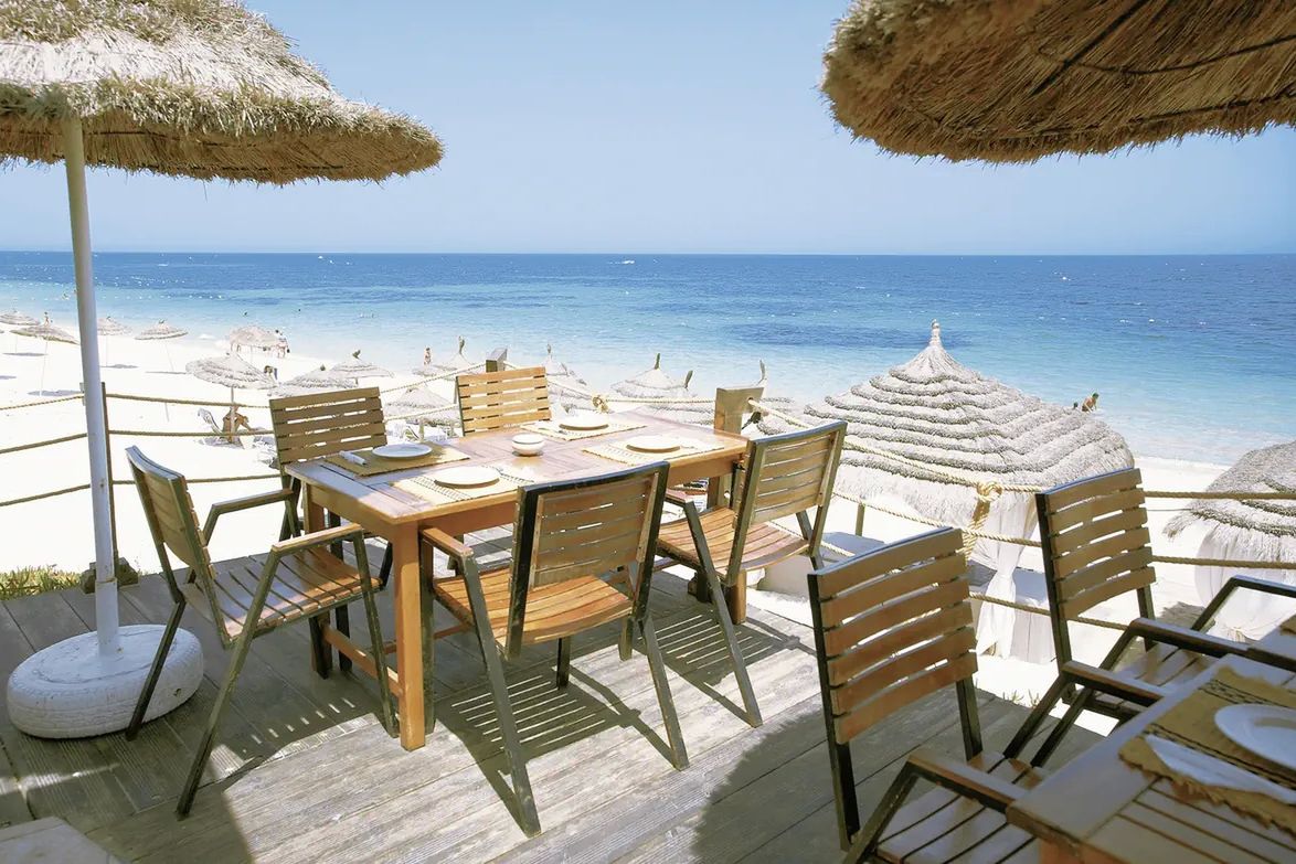 restauracja, plaża