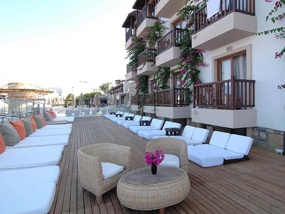 teren hotelu, balkon / taras