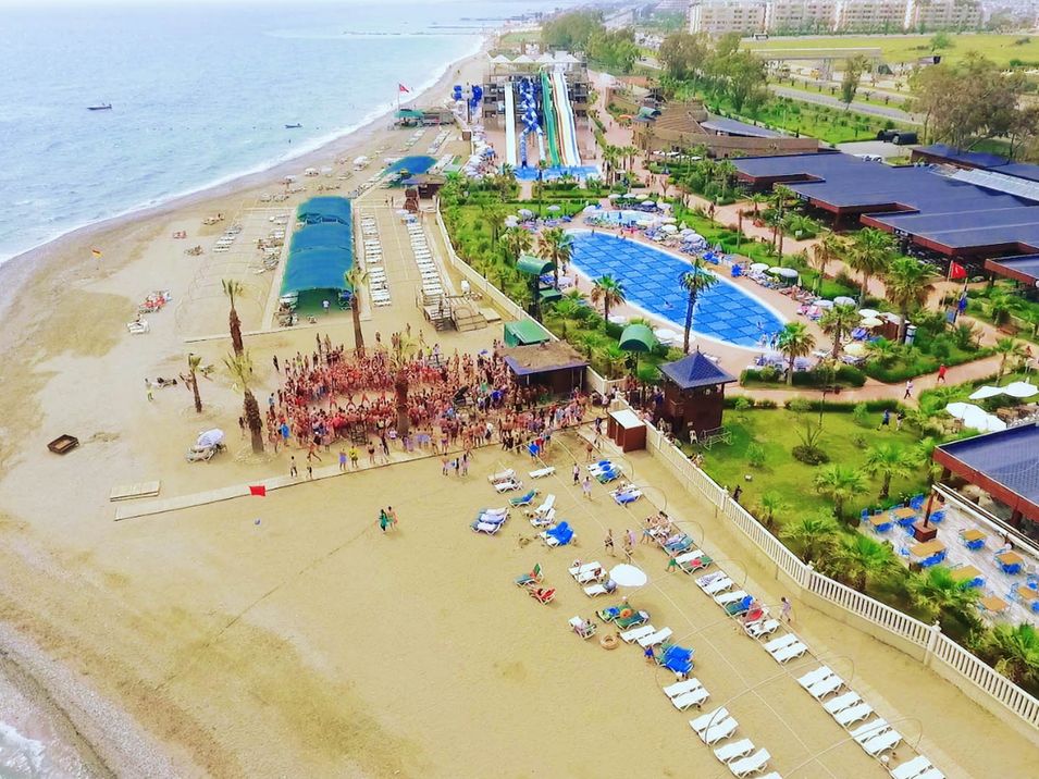 teren hotelu, plaża