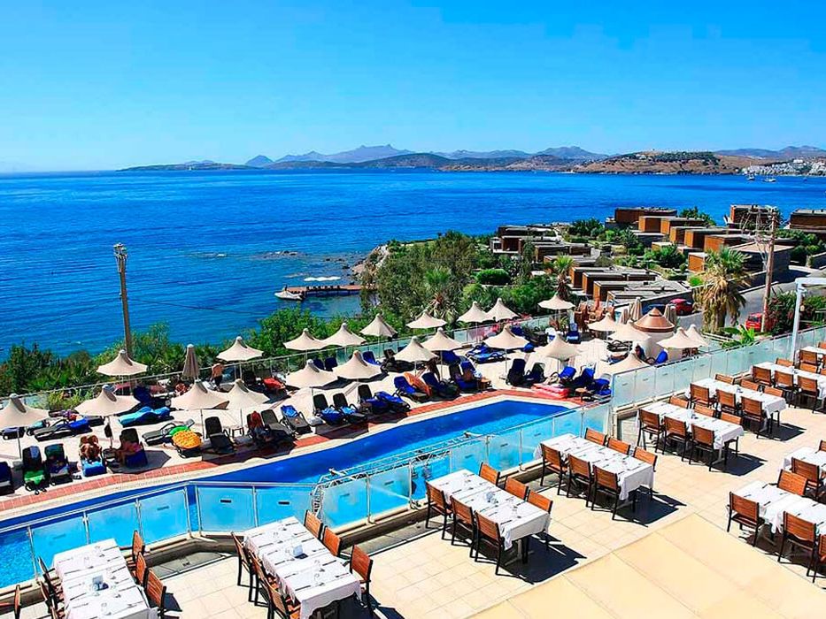 teren hotelu, basen