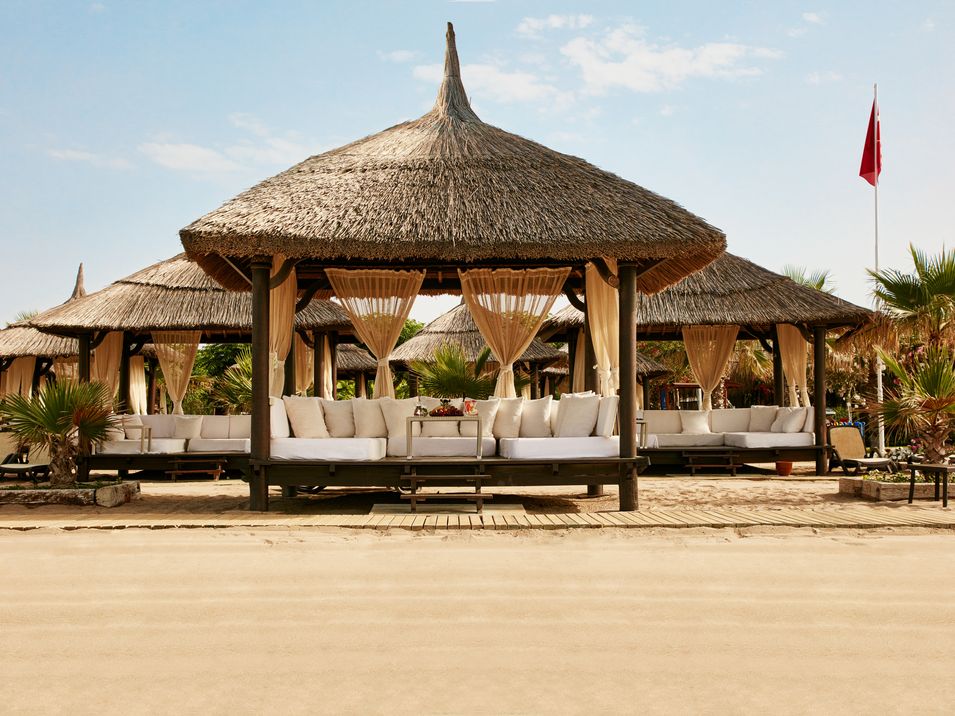 teren hotelu, plaża