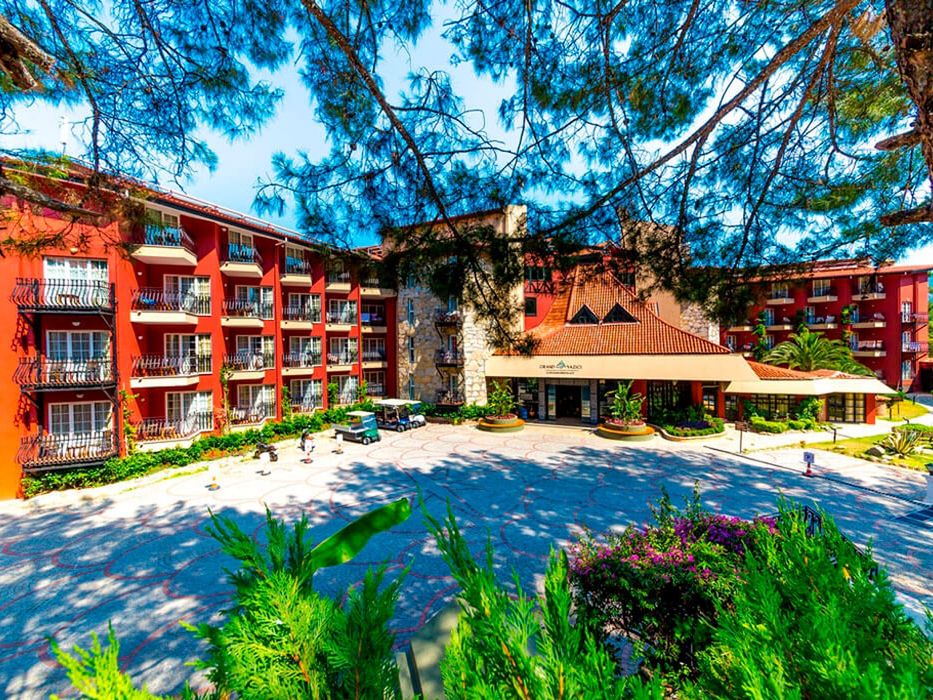 obiekt, teren hotelu