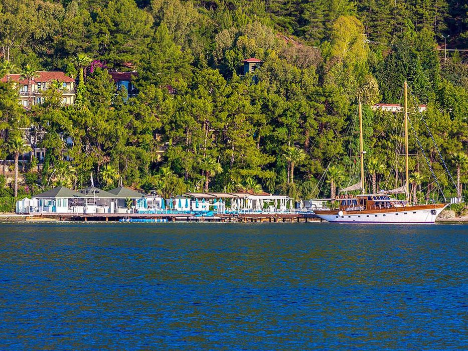 teren hotelu, plaża