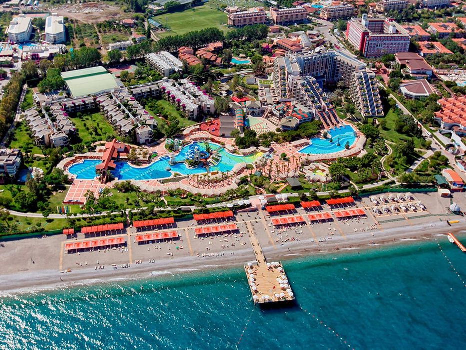 teren hotelu, plaża