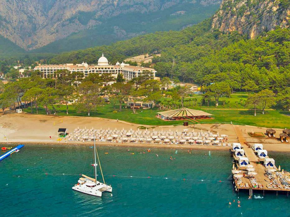 teren hotelu, plaża