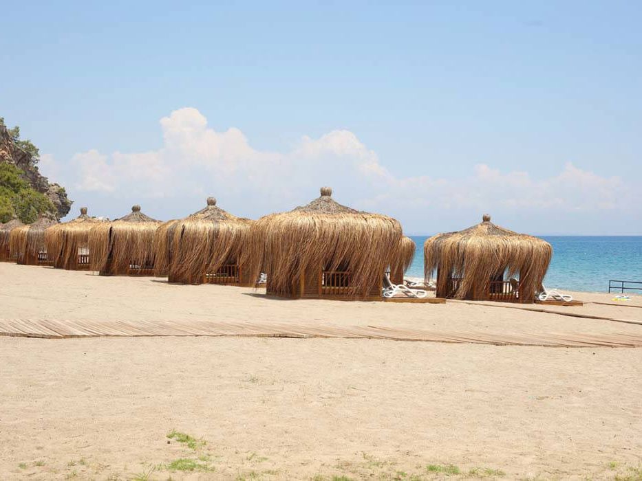 teren hotelu, plaża