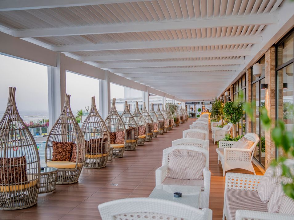 teren hotelu, balkon / taras