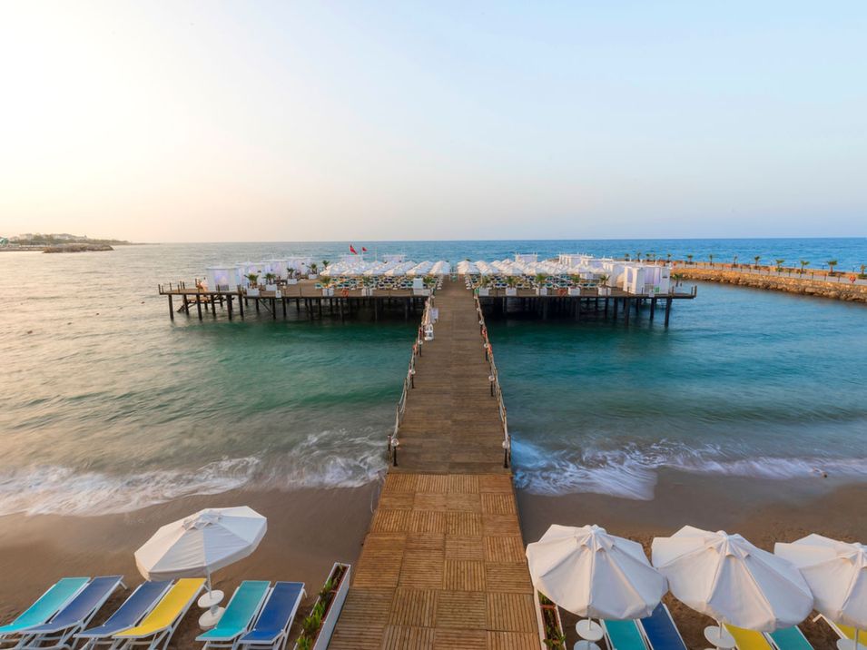 teren hotelu, plaża