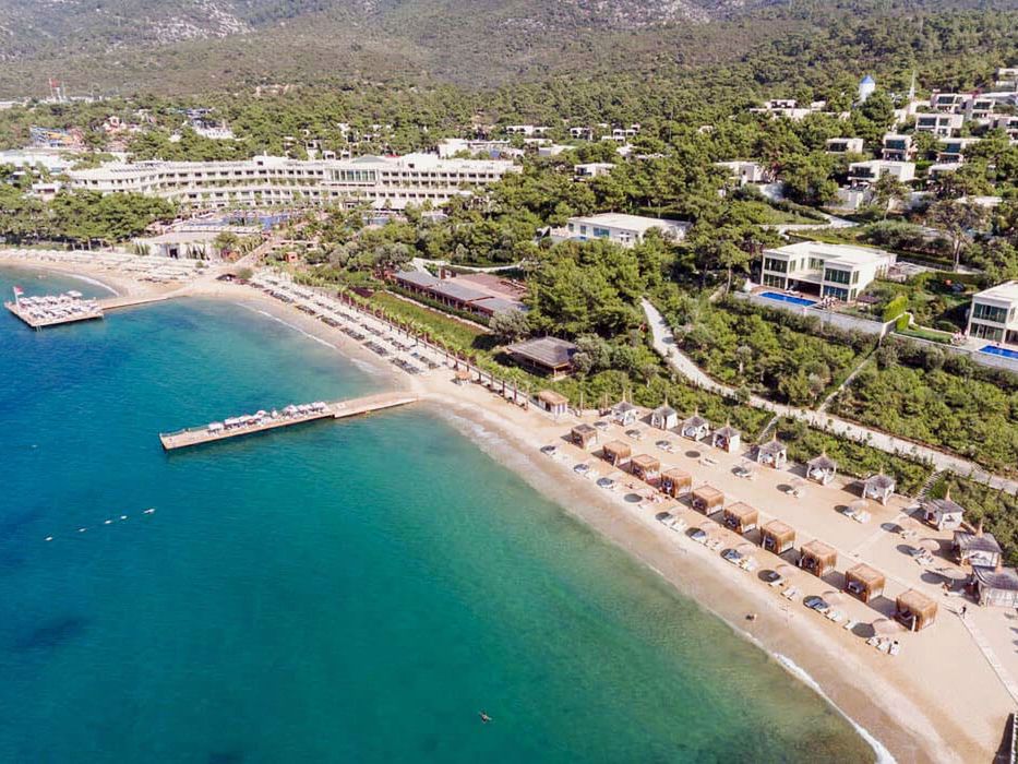teren hotelu, plaża