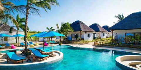 obiekt, teren hotelu, basen